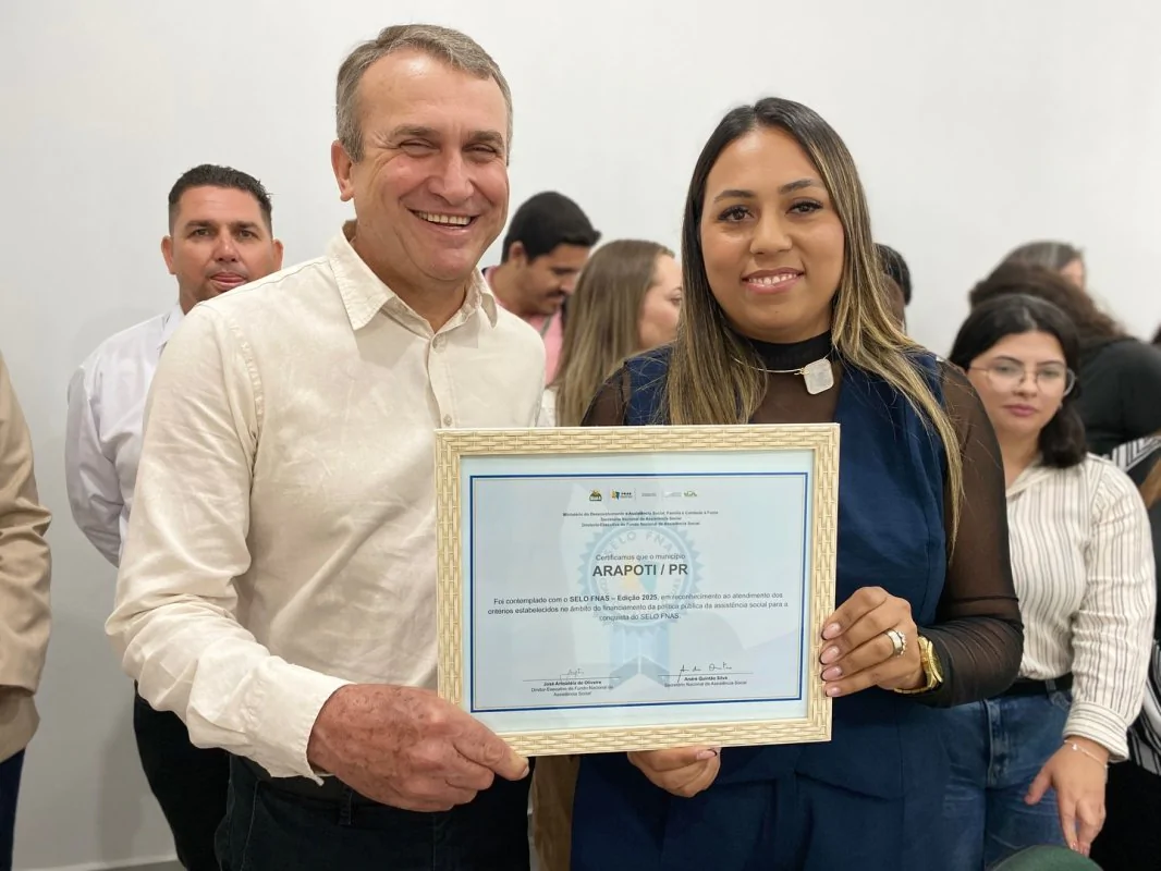 Arapoti vira referência nacional em assistência social com selo máximo do Governo Federal
