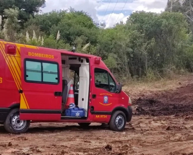 Bombeiros são acionados para socorrer vítima atingida por árvore