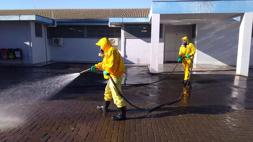 Prefeitura inicia processo de desinfecção de ruas e pontos estratégicos de Arapoti