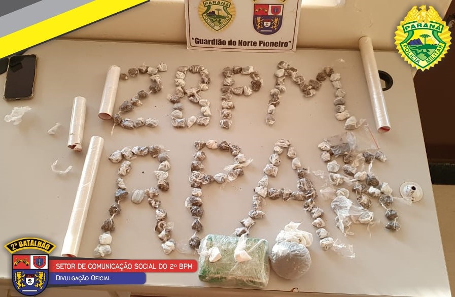 Adolescente é apreendida com cocaína e maconha