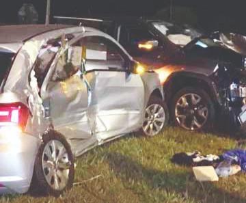 Três pessoas ficam feridas em grave acidente na BR-369