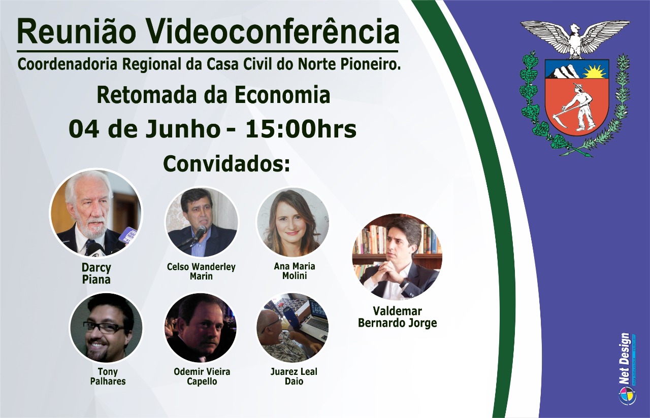 Coordenadoria Regional da Casa Civil promove vídeo conferência sobre retomada econômica