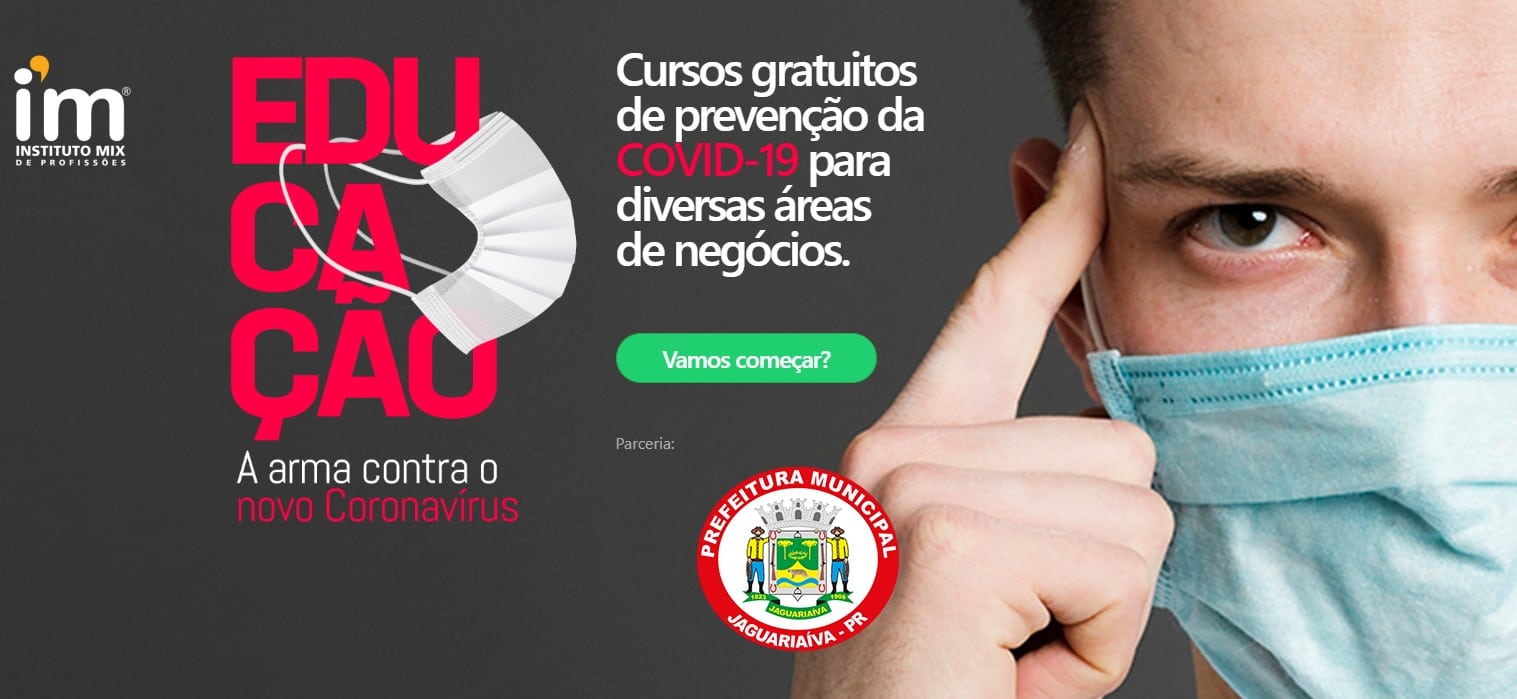 Prefeitura e Instituto Mix oferecem curso gratuito sobre Covid-19