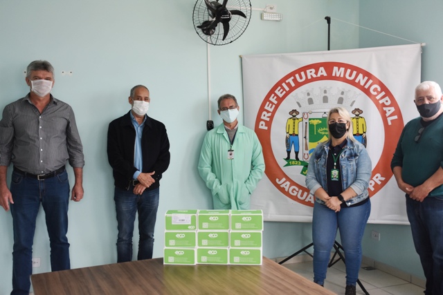 Doações de empresas privadas reforçam combate da Covid-19 em Jaguariaíva