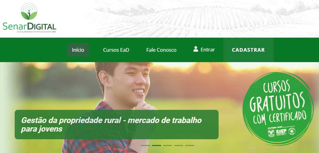 EaD do SENAR-PR disponibiliza 32 cursos gratuitos a população