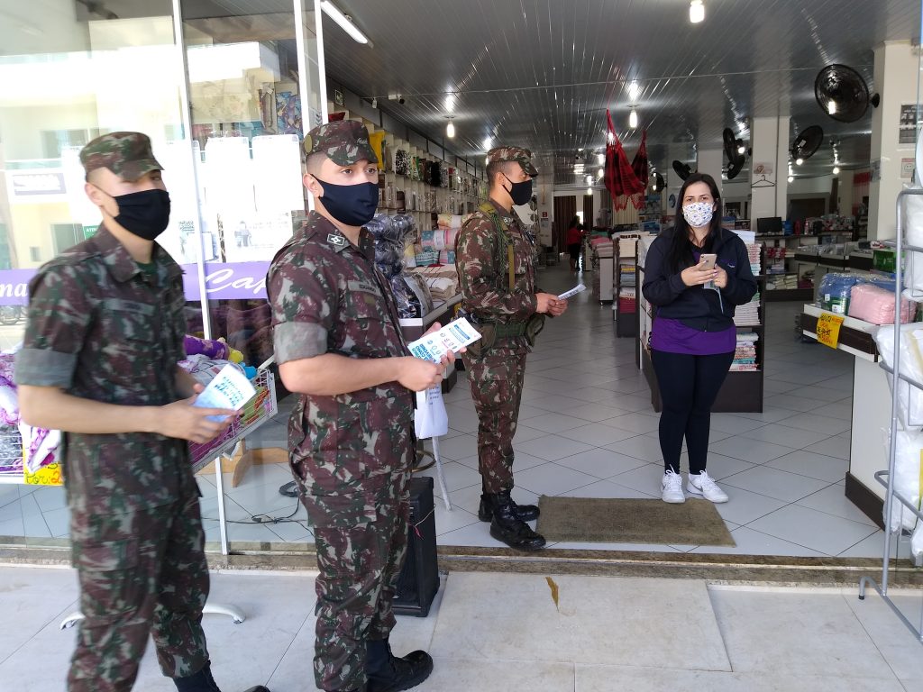 Exército já está atuando na prevenção da Covid-19 em Arapoti