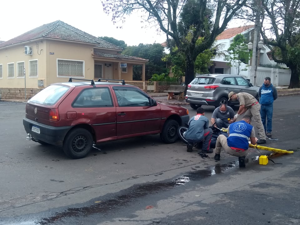 Acidente deixa mãe e filha feridas em Santo Antônio da Platina