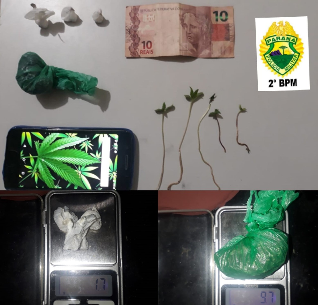 Menor é apreendido com maconha e cocaína em Ibaiti