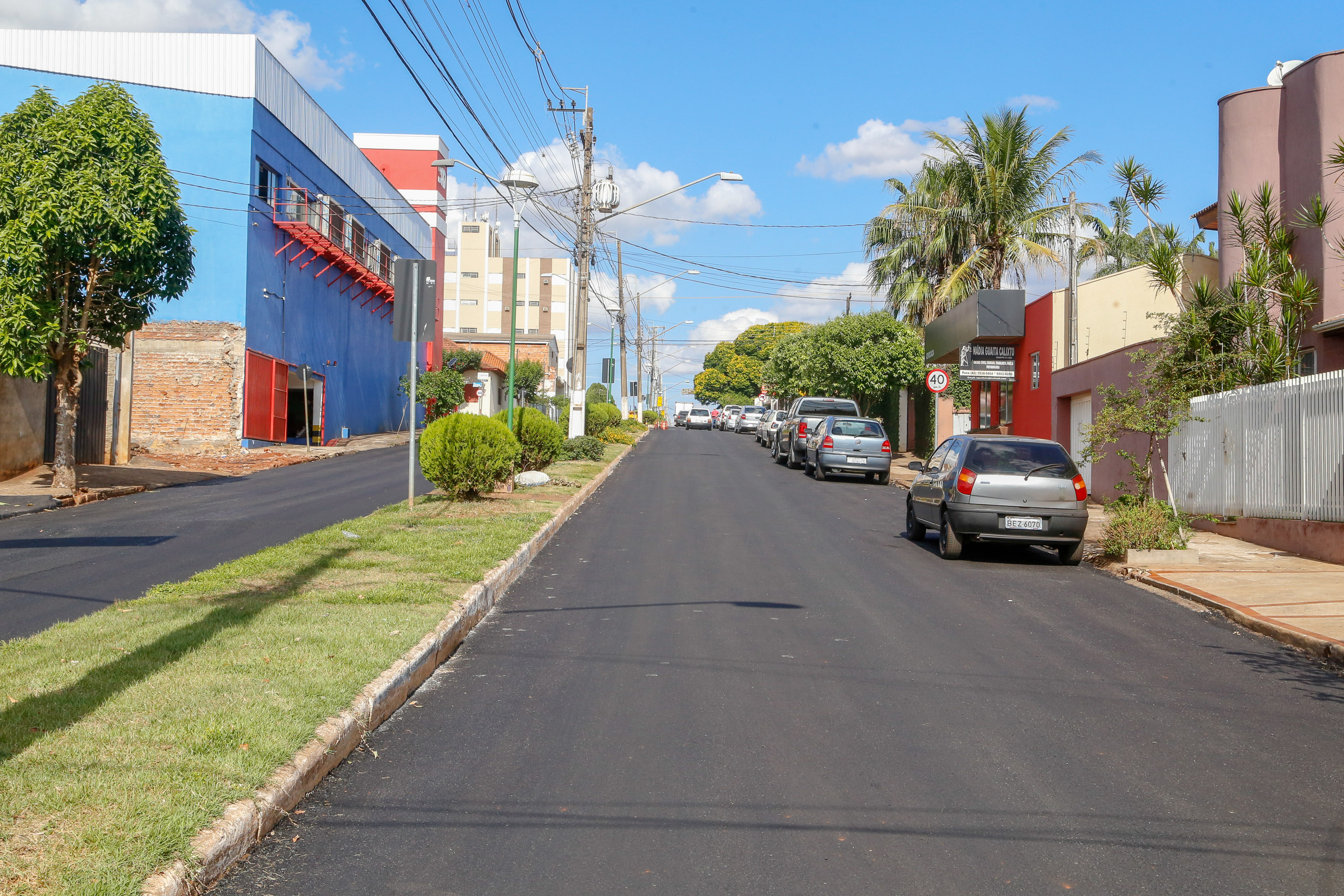Governo realiza obras de revitalização em Avenida Cartão Postal de Andirá