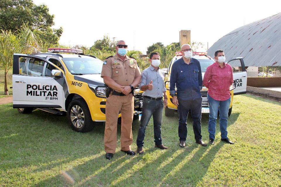 Wenceslau Braz e Ibaiti recebem novas viaturas para Polícia Militar