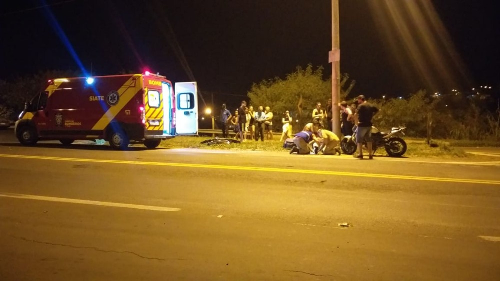 Acidente deixa motociclista ferido na BR-153