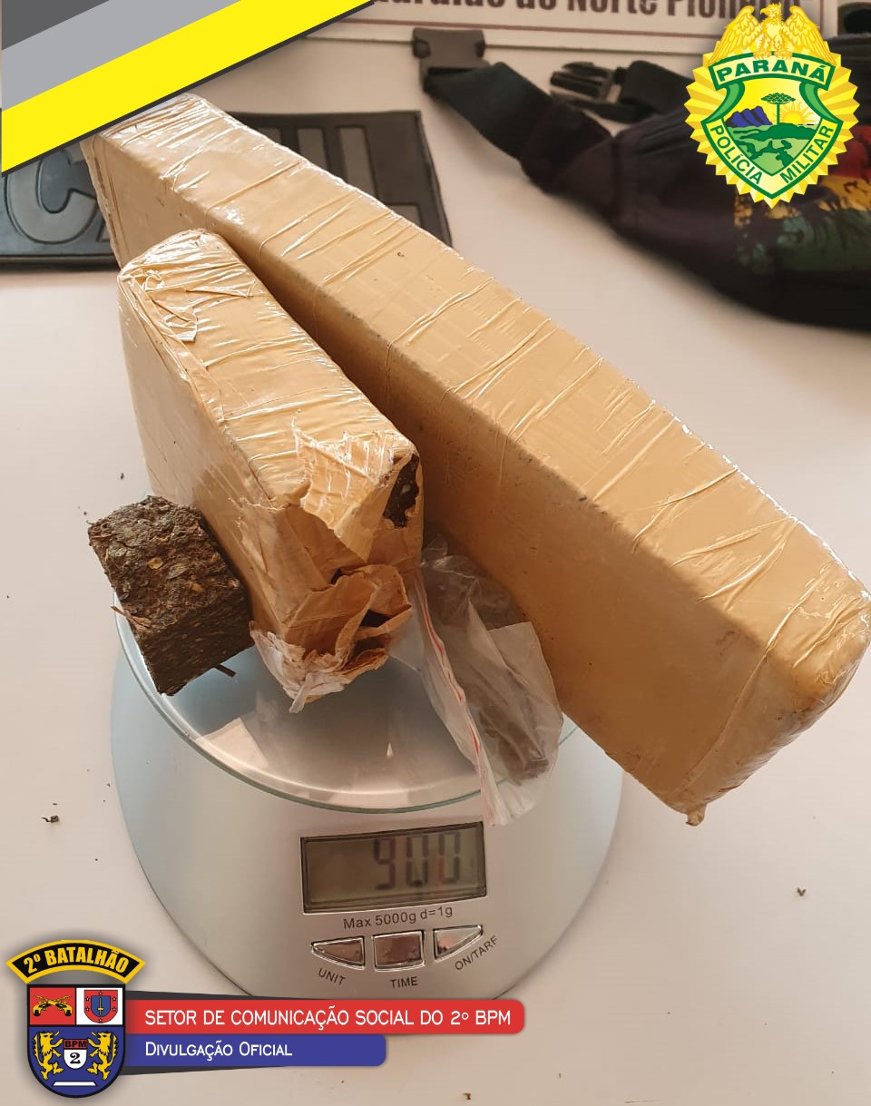 Jovem é preso em lava car com quase 1 Kg de maconha