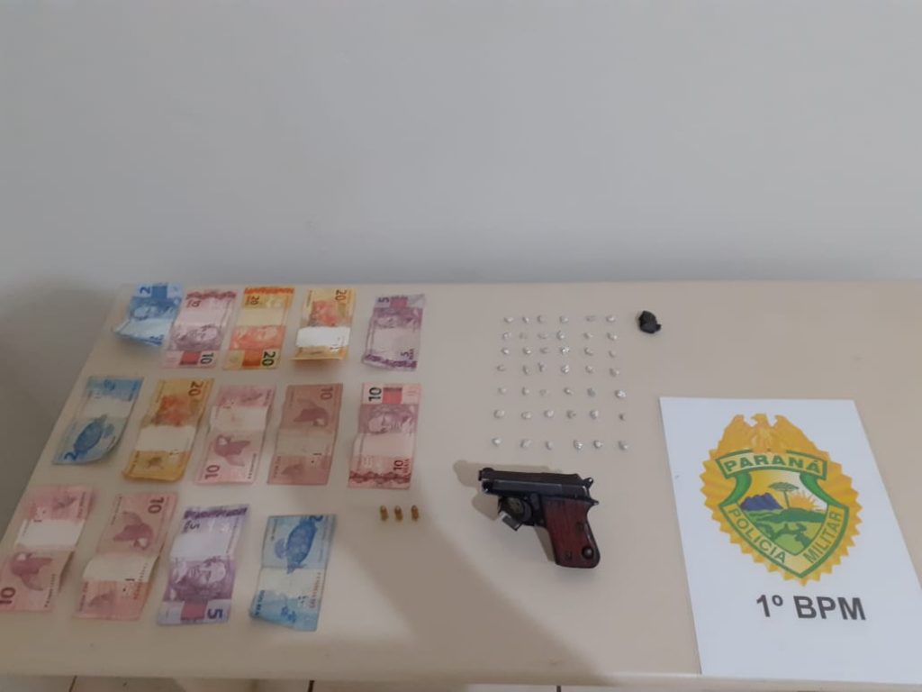 Adolescentes são apreendidos com crack, maconha e arma de fogo em Arapoti