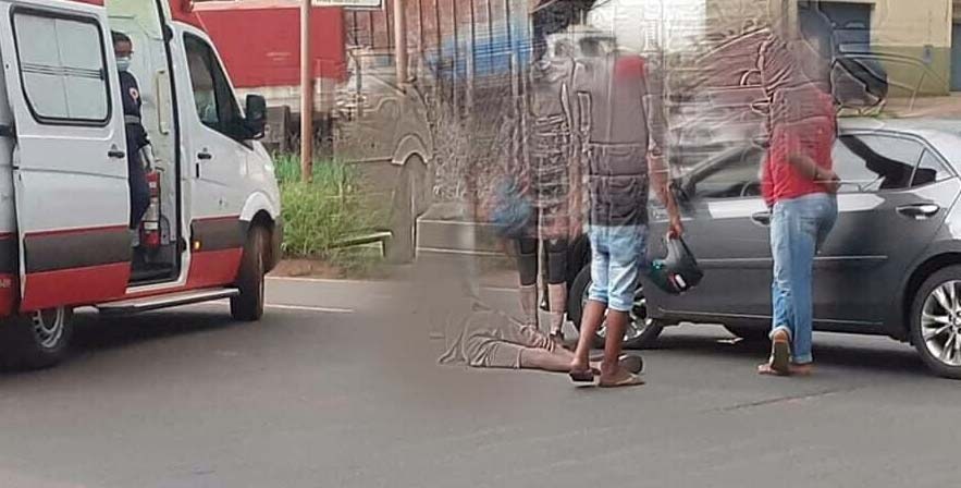 Ciclista fica ferido após colisão com carro na BR-369