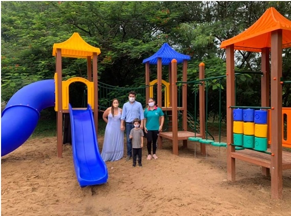 Prefeitura de Tomazina instala Playground na Avenida da Prainha