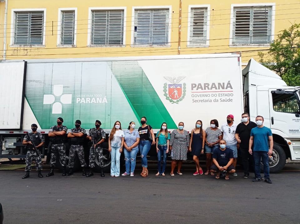 Municípios do Norte Pioneiro recebem insumos para vacinação contra a Covid-19