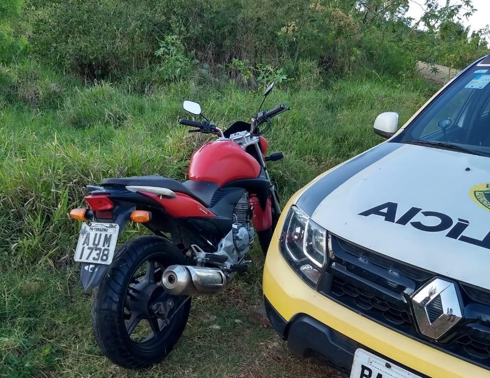 Polícia Militar age rápido e recupera mais uma moto furtada em Wenceslau Braz