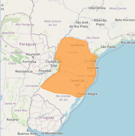 Inmet emite alerta laranja com ventos de até 100 km/h para todo o Paraná