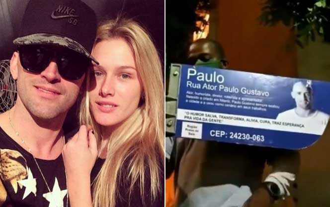 Fiorella Mattheis emociona a web ao mostrar placa em homenagem a Paulo Gustavo