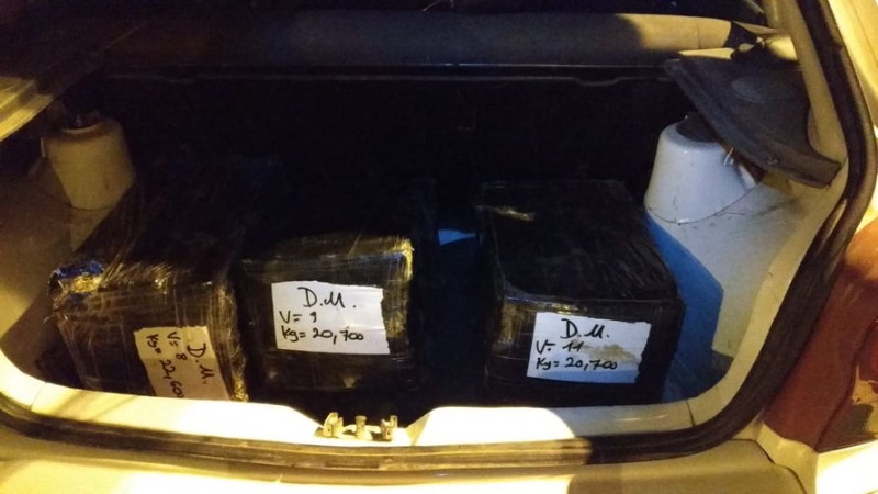 Polícia apreende mais de 60 Kg de maconha que seria entregue em Carlópolis