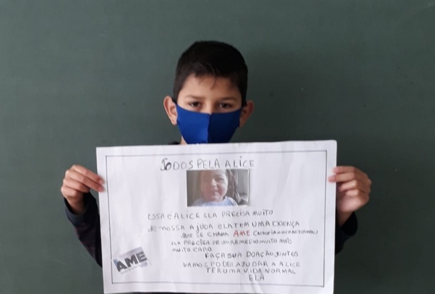 Estudantes de Jaguariaíva utilizam redes sociais para fortalecer a campanha “Cure Alice”