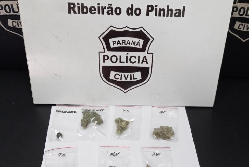 Polícia Civil prende suspeito de traficar maconha e haxixe em Jundiaí do Sul