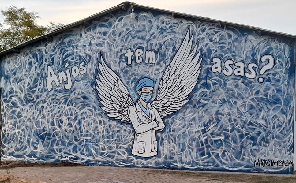 Artista faz homenagem a profissionais da Saúde em Arapoti