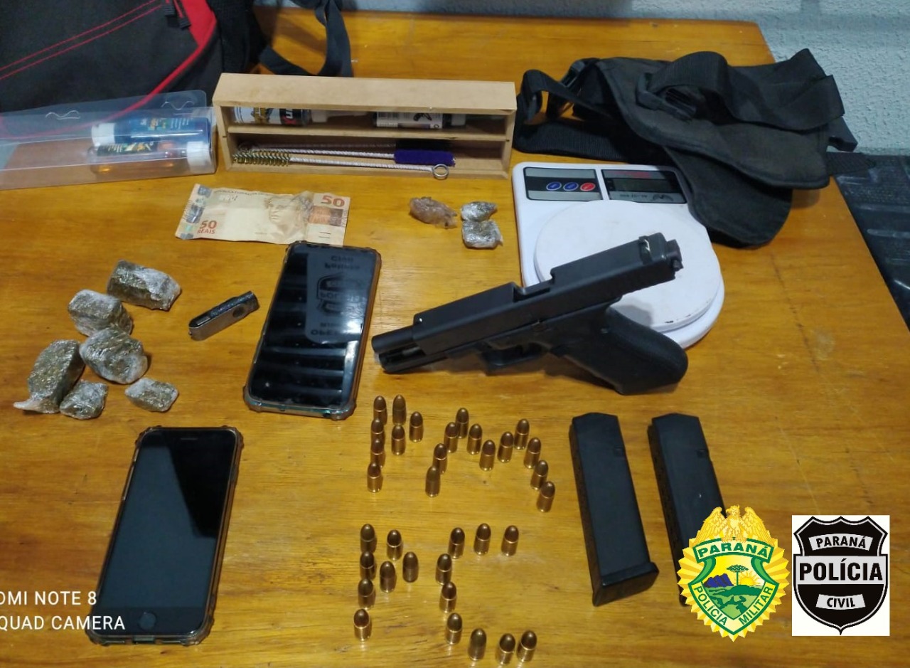 Ação policial termina com a prisão de suspeito de traficar drogas em Ribeirão do Pinhal