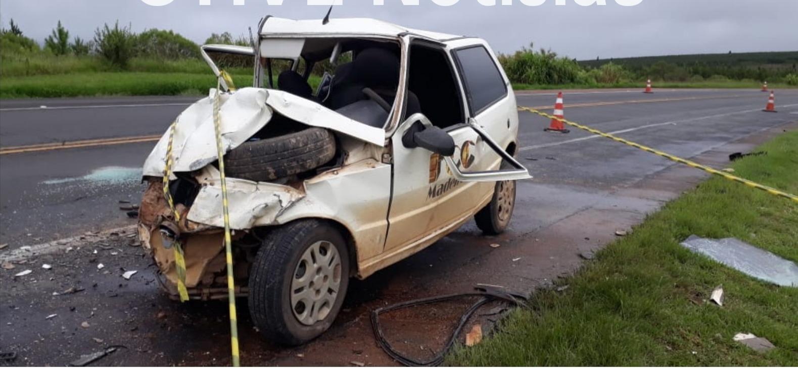 Acidente grave causa morte de duas pessoas próximo a Jaguariaíva