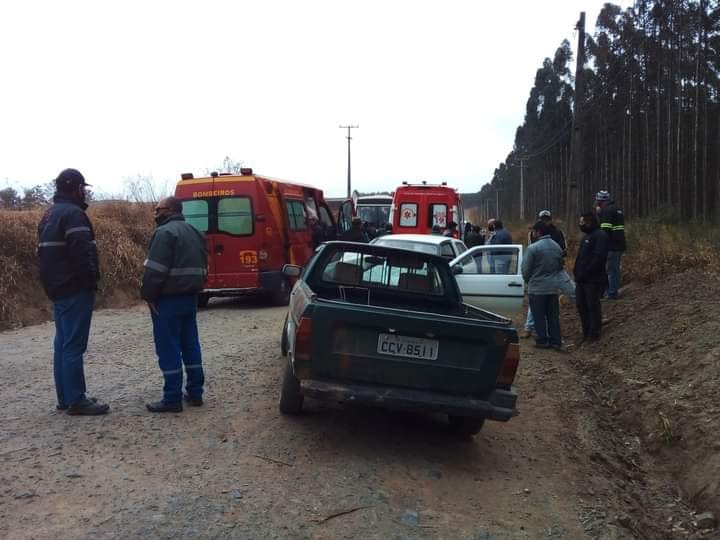 Acidente na estrada do Sertão deixa cinco feridos em Jaguariaíva