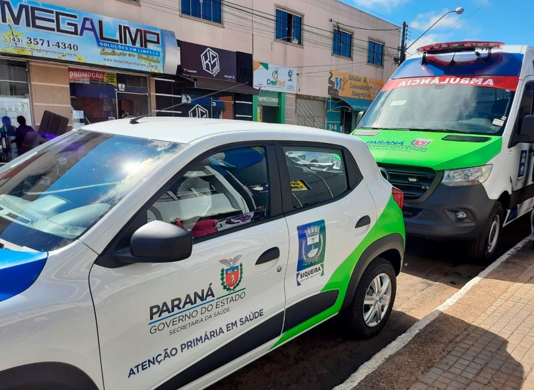Siqueira Campos recebe dois novos veículos para Saúde