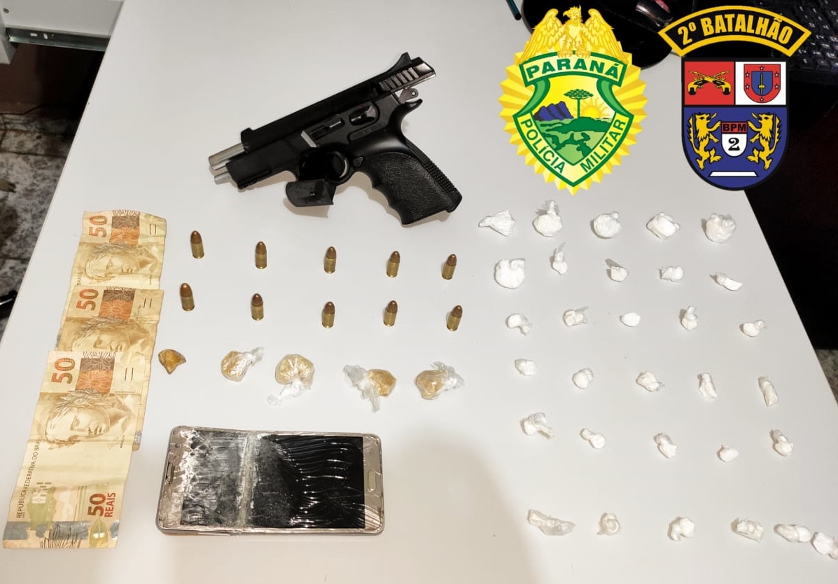 Procurado pela Justiça, suspeito é preso com pistola israelense no Norte Pioneiro