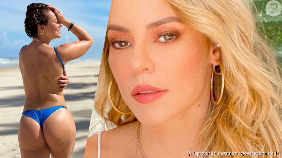 Paolla Oliveira publica foto de biquíni e bumbum redondinho chama atenção de internautas: 'Raba de respeito'