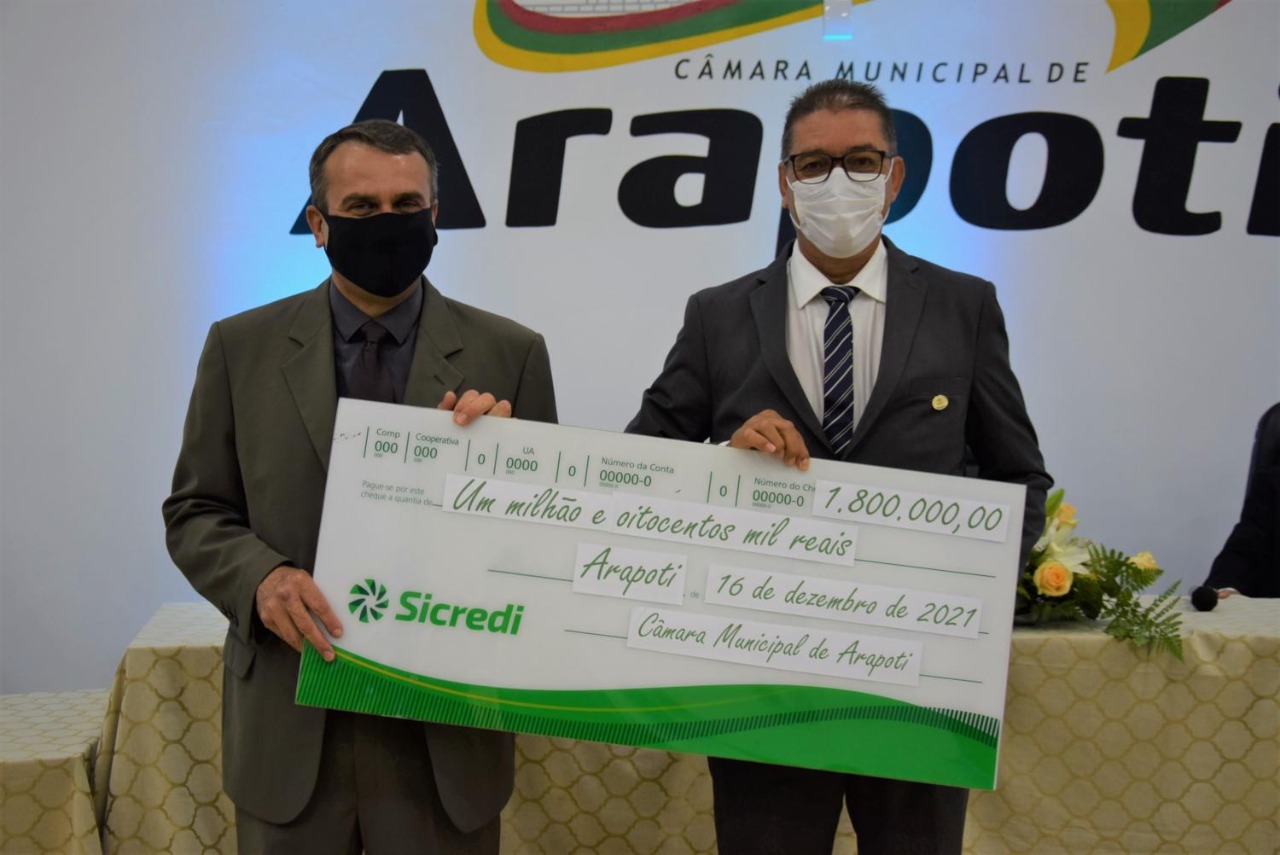 Câmara devolve R$ 1,8 milhão de Duodécimo para prefeitura de Arapoti