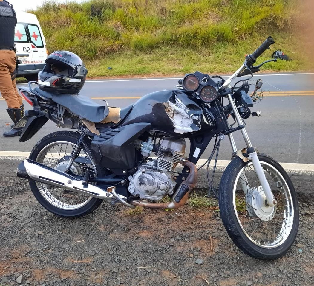 Acidente mata motociclista e deixa mulher em estado grave em Wenceslau Braz