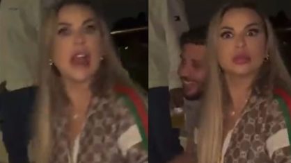 Deolane Bezerra aparece ao lado de homem misterioso e tenta esconder ele das câmeras