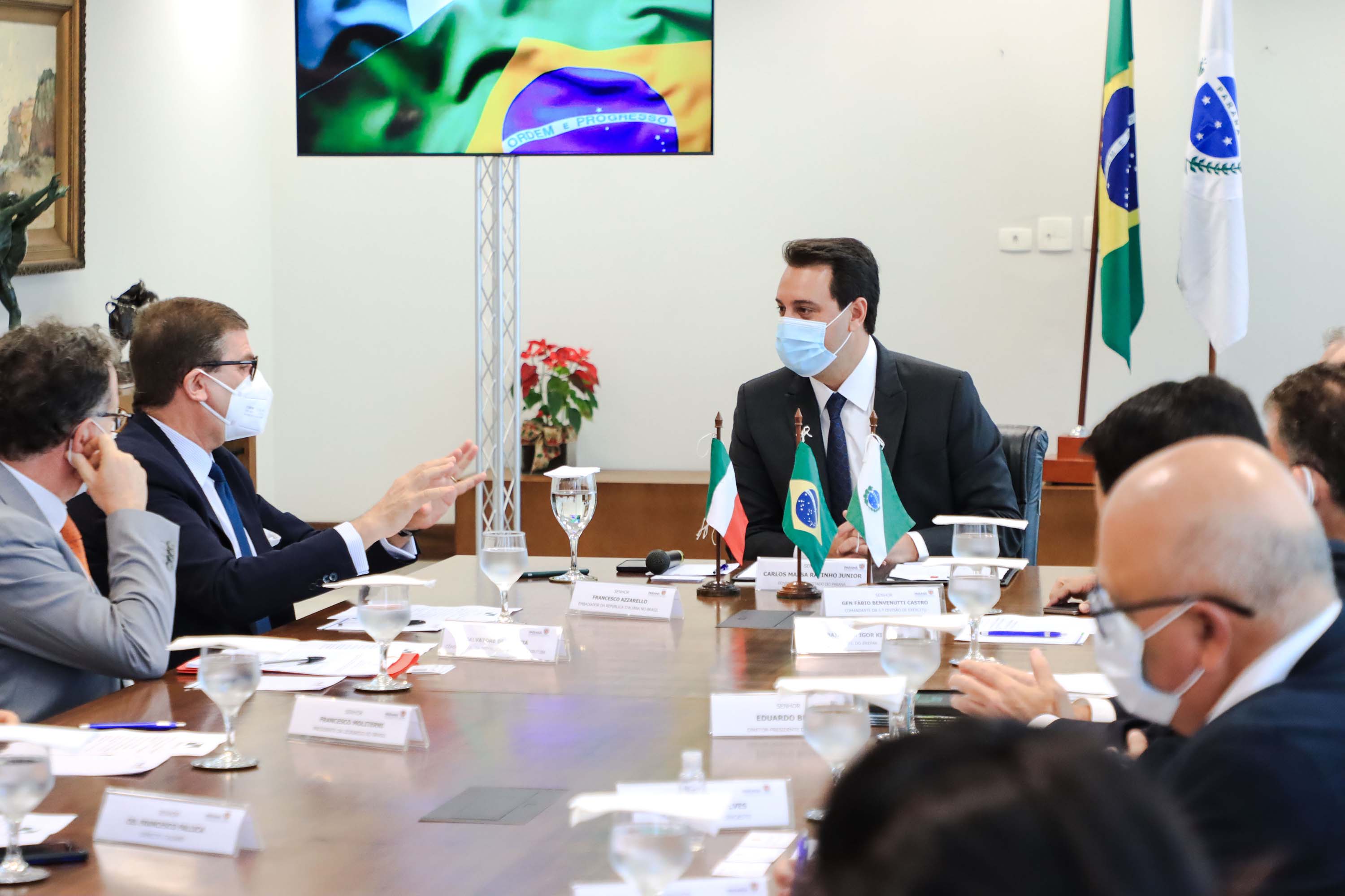 Governador e embaixador da Itália discutem novas parcerias em diversos setores