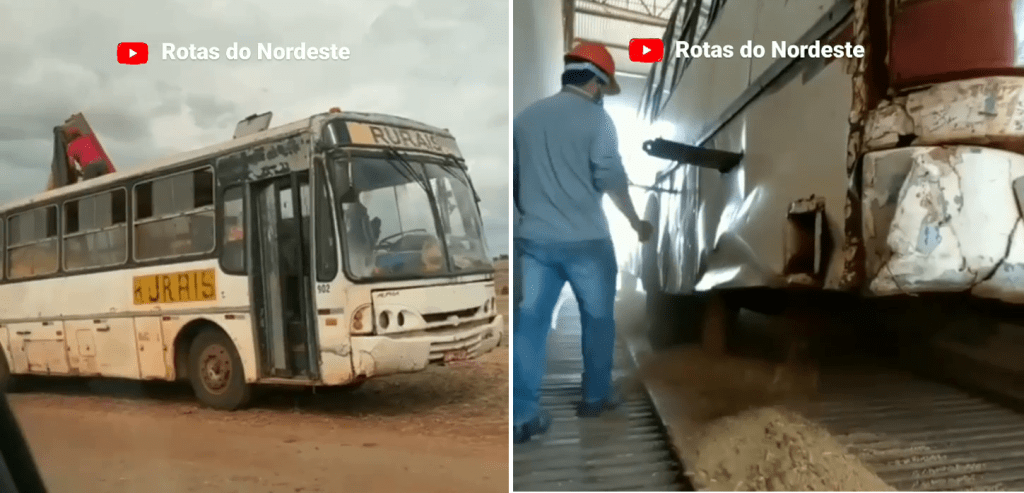 Ônibus com placas de Santo Antônio da Platina é flagrado transportando soja