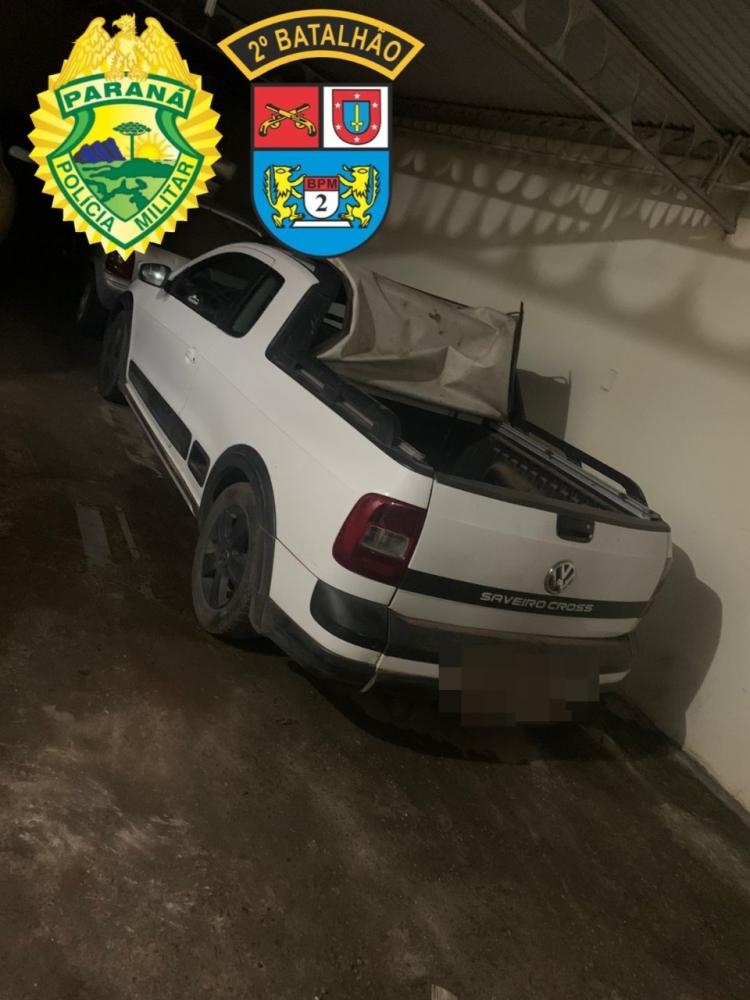 Mais uma Saveiro com som alto é apreendida em Siqueira Campos