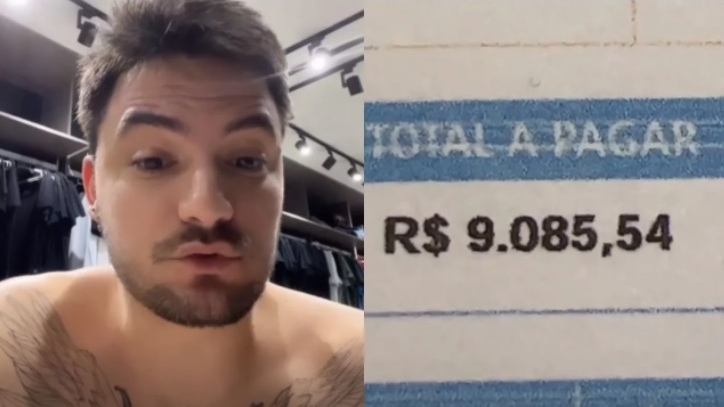 Felipe Neto choca seguidores ao mostrar conta de luz no valor de R$ 9 mil