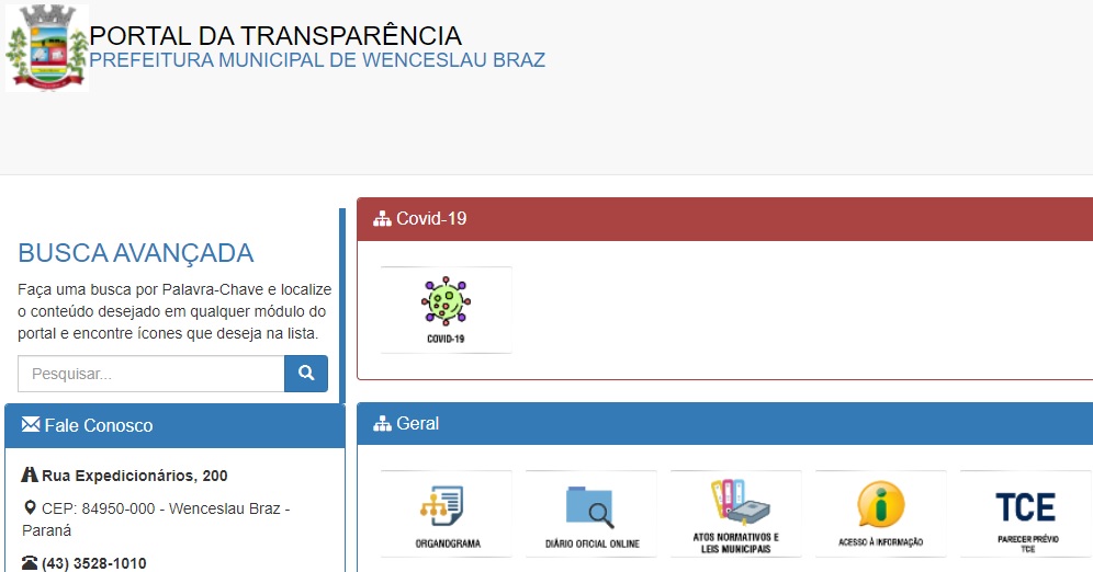 Ministério Público aponta melhoras no portal de transparência da prefeitura de W. Braz
