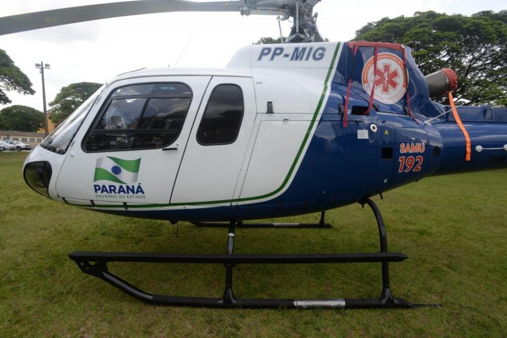 Motociclista envolvido em acidente em Siqueira Campos é transferido de helicóptero