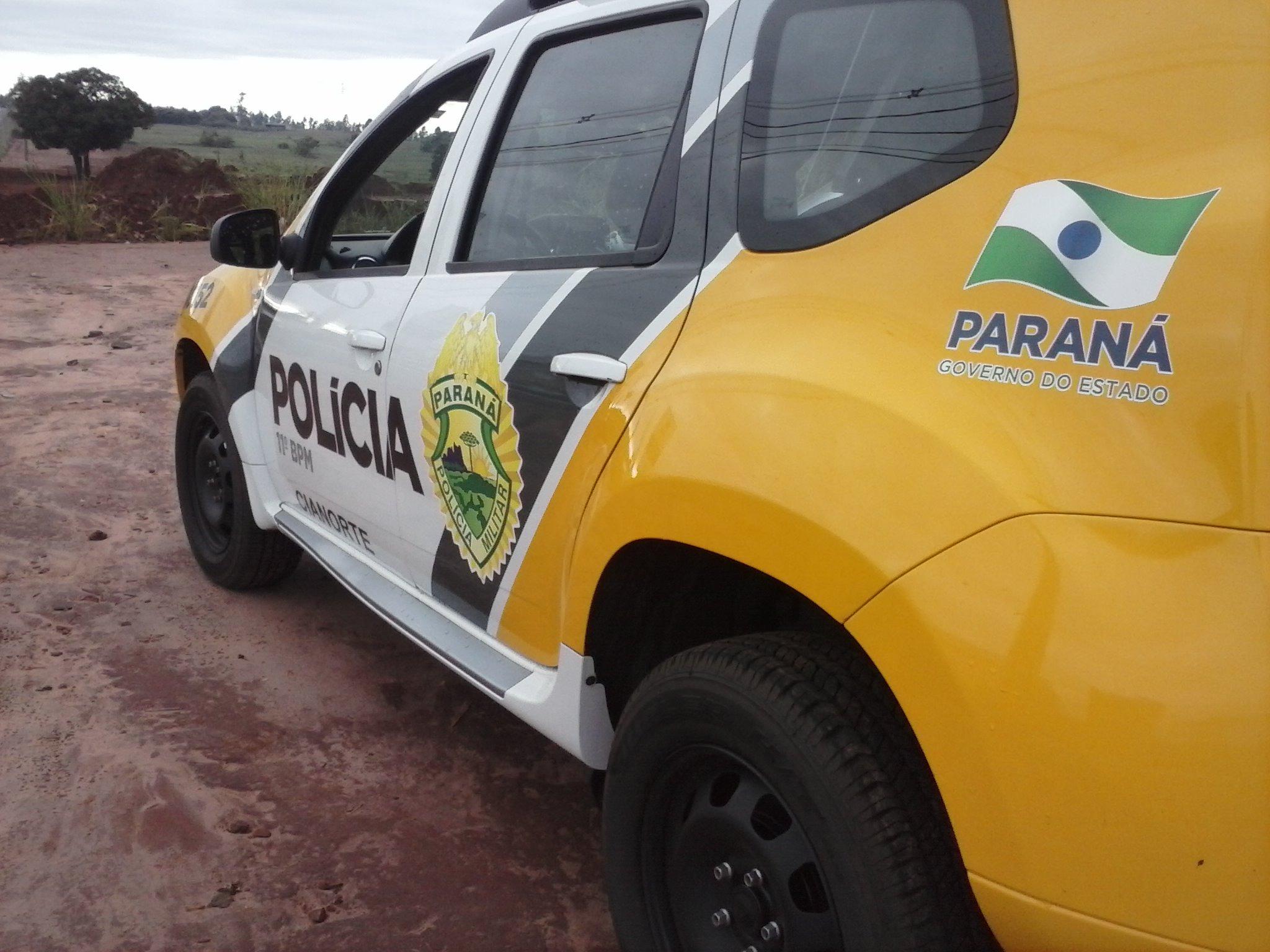 Menor embriagado bate em viatura da PM durante tentativa de fuga
