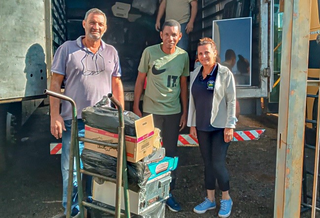  Siqueira Campos realiza ação sustentável e coleta 1 tonelada de lixo eletrônico 