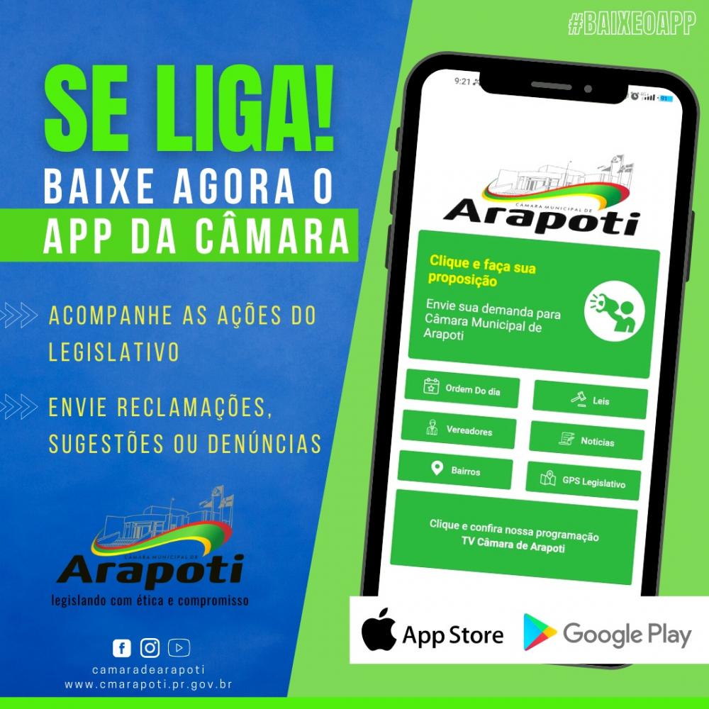 Câmara de Arapoti lança aplicativo de celular para ficar mais próxima aos cidadãos