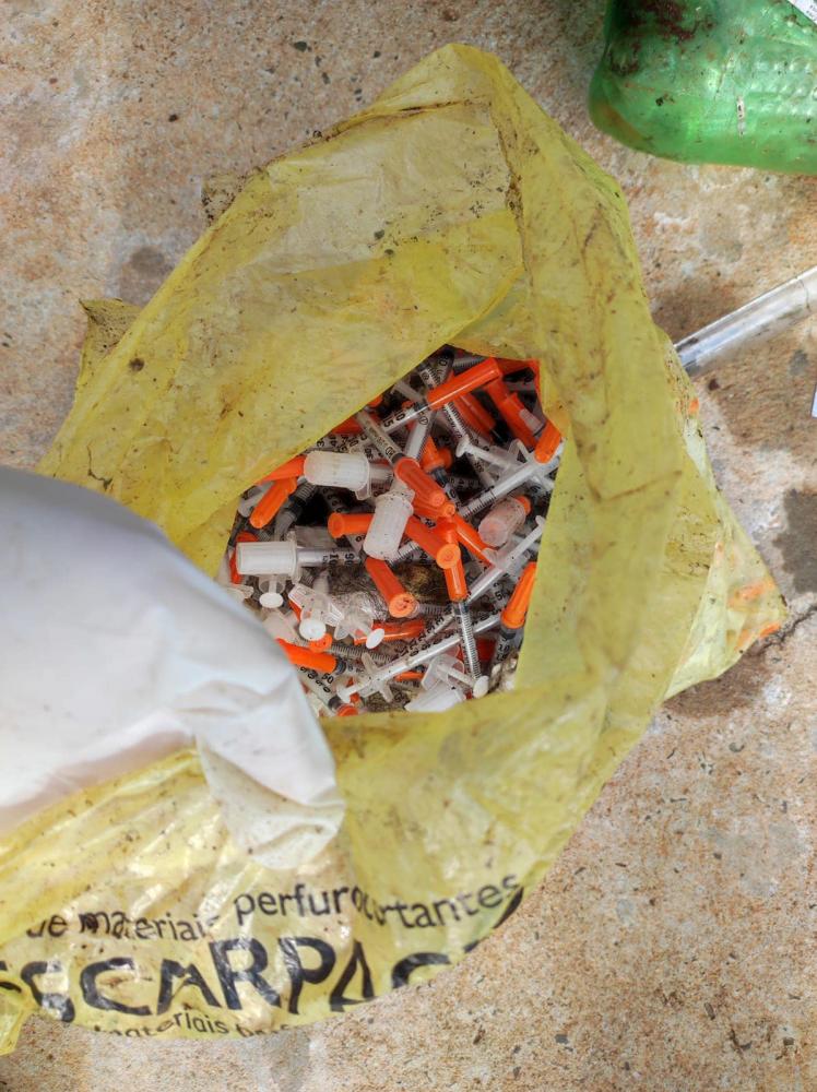 Lixo hospitalar é encontrado em usina de reciclagem em Ribeirão Claro