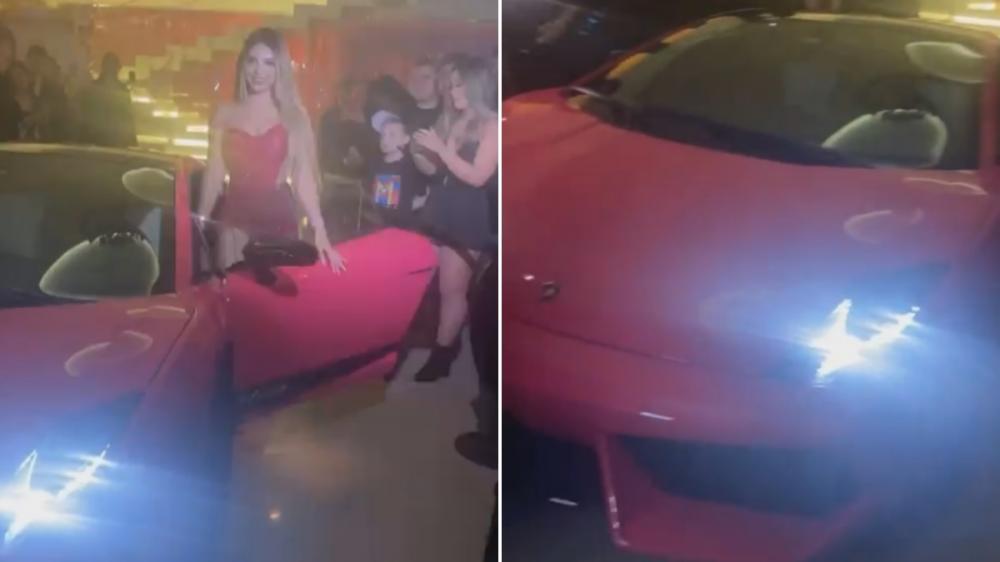 Sem licença para dirigir, Melody faz 15 anos e ganha Lamborghini de R$ 1,3 milhão