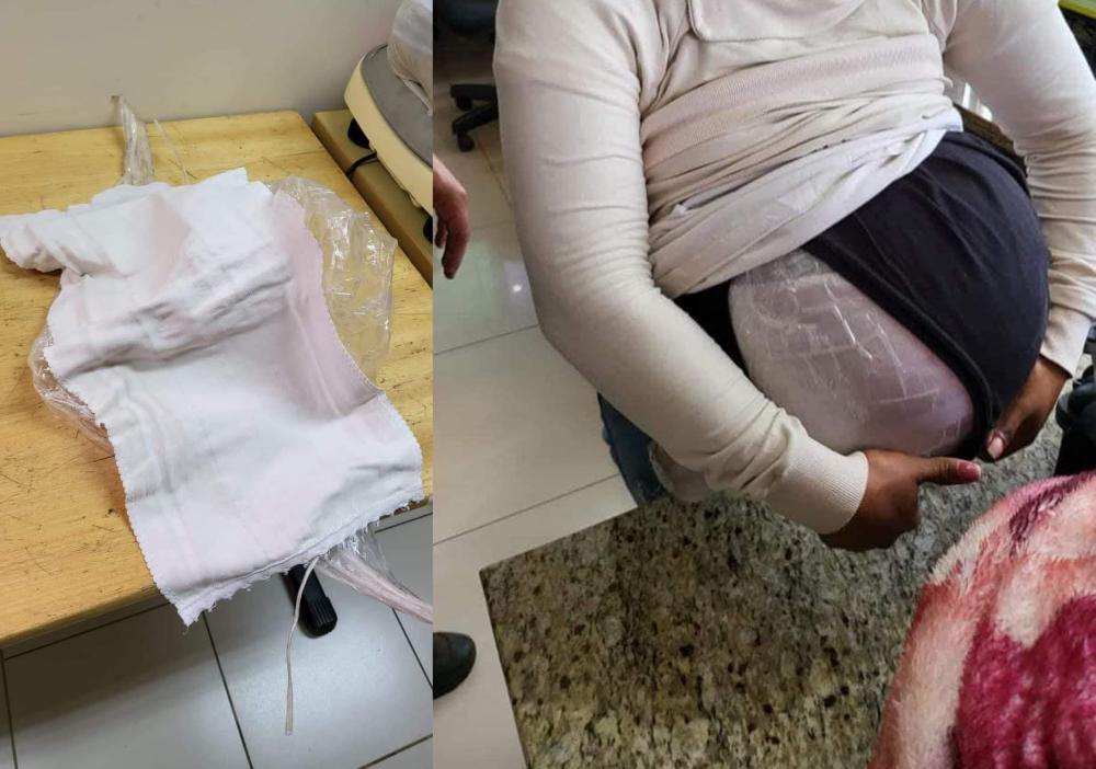 Polícia prende falsa grávida com seis quilos de semente de maconha na barriga 