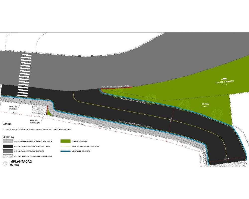 Obras interditam trevo de acesso ao Bairro Alvorada em Tomazina por 15 dias