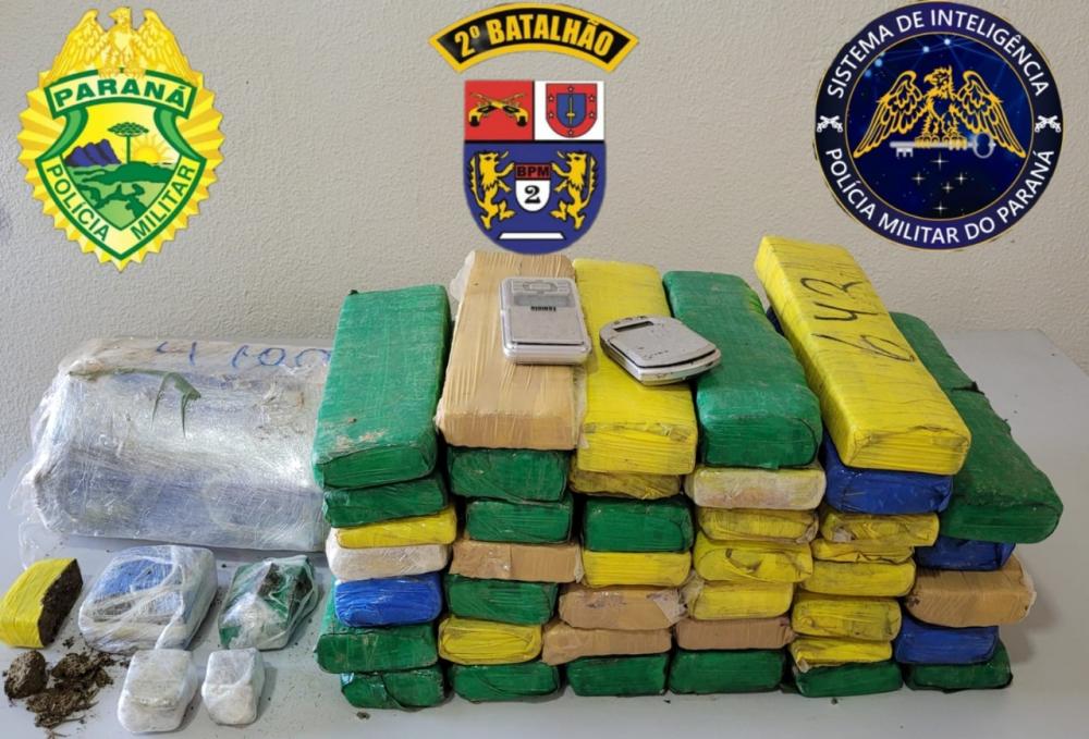 Polícia apreende mais de 30 kg de maconha em Japira